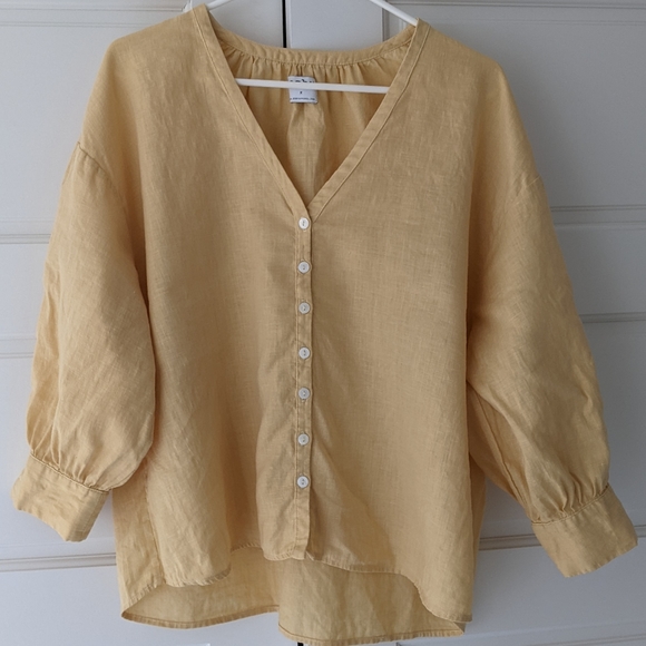 Esby Tops - Esby Lauren Prairie Blouse in Brulee
